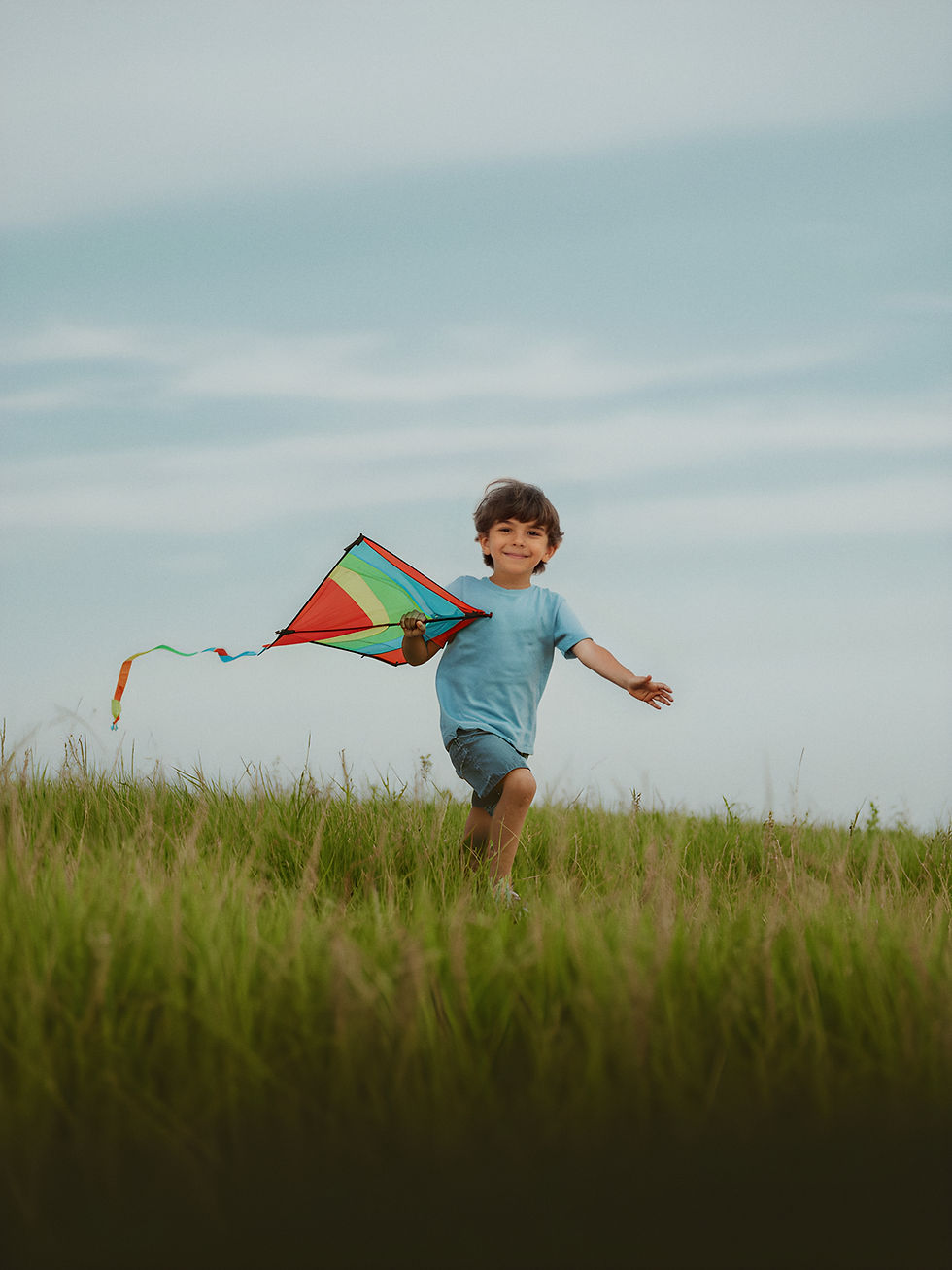 Boy Flying Kite