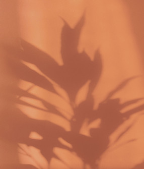 Orangefarbener Schatten