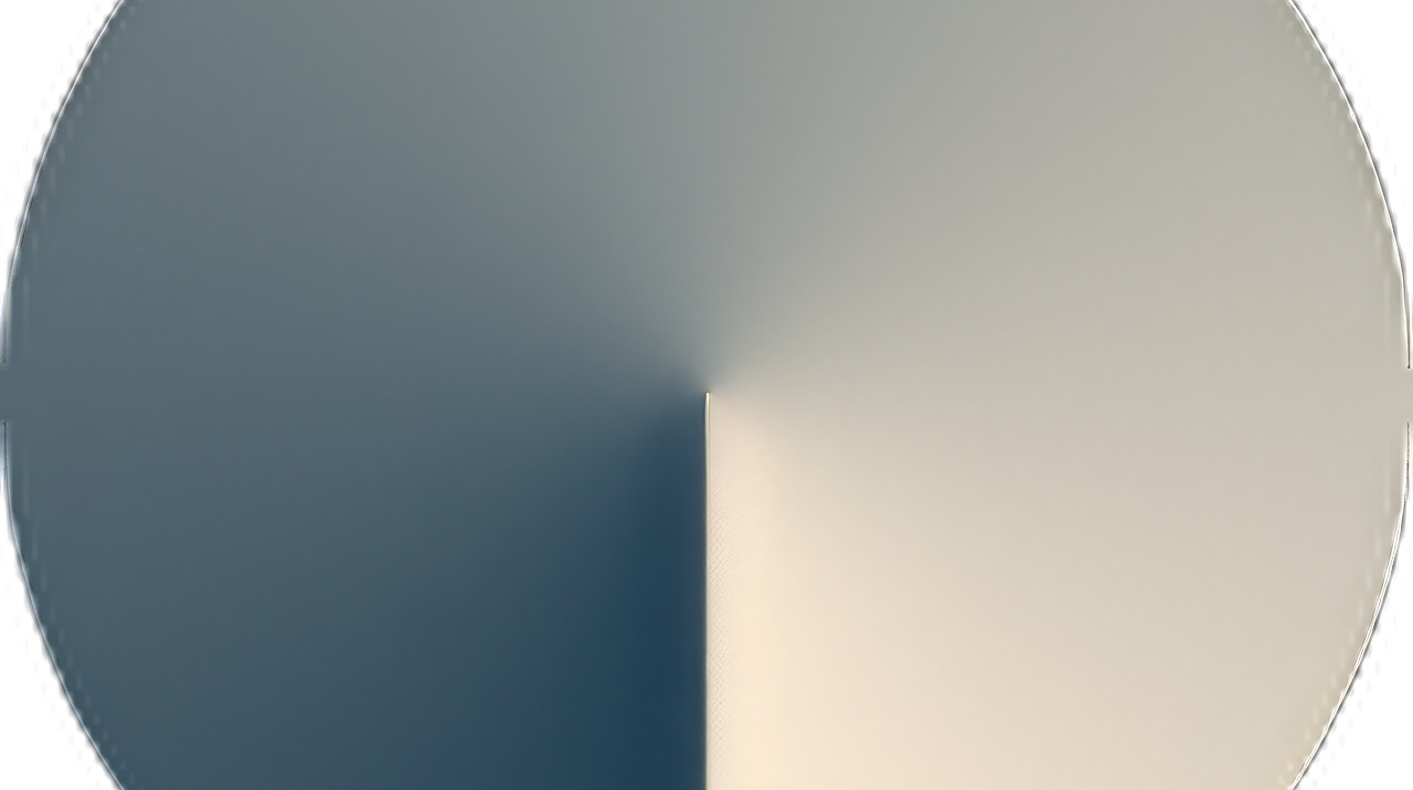 Blaue und beige Kugel