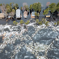 Flooded Riverside Homes