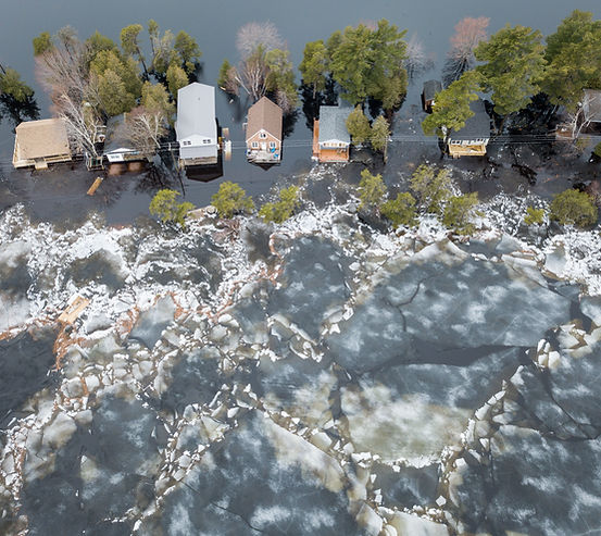 Aerial View of Flood