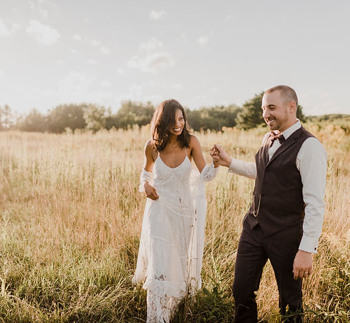 Wedding Couple Outdoors