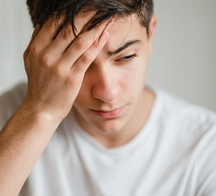 Stressed Young Man