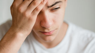 Man stressed
