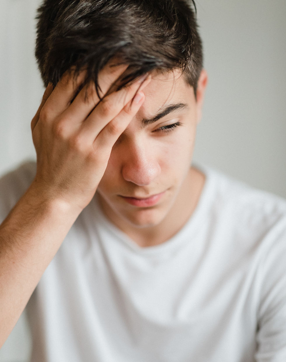 Pensive Young Man