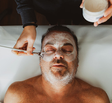 Sessão de tratamento facial