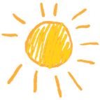 Illustration du soleil jaune