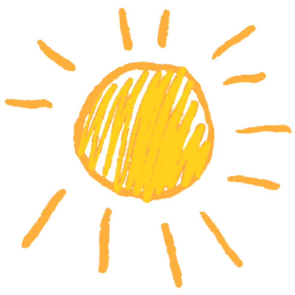 Crayon Sun Drawing