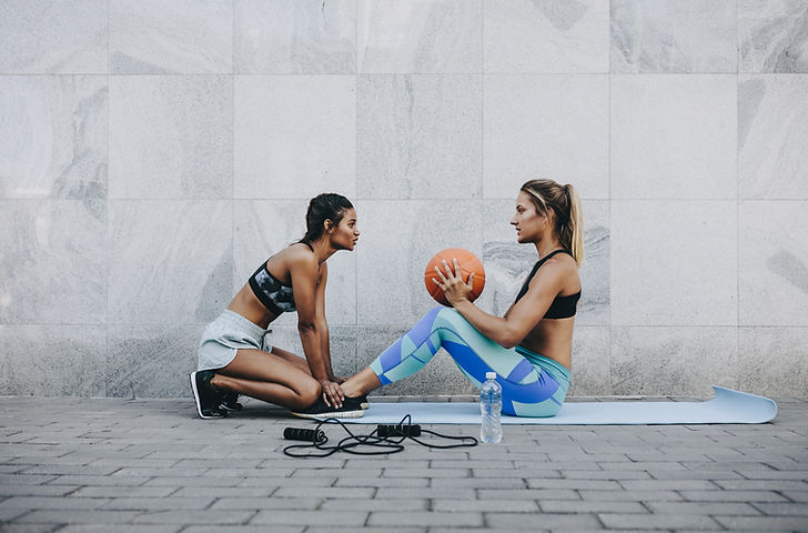 Women Training Outdoors