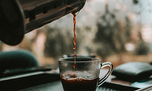 Pouring Coffee Glass