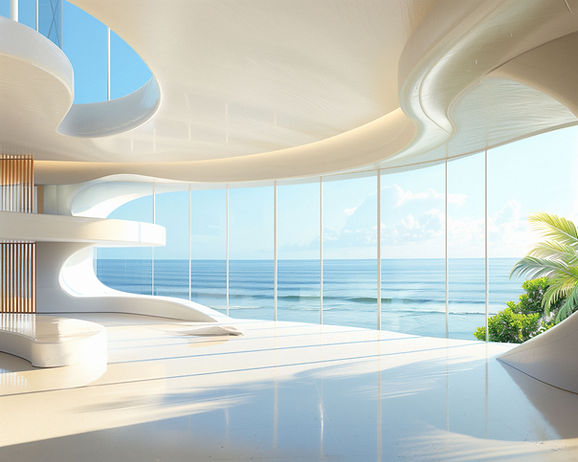 Futuristic Oceanview Room