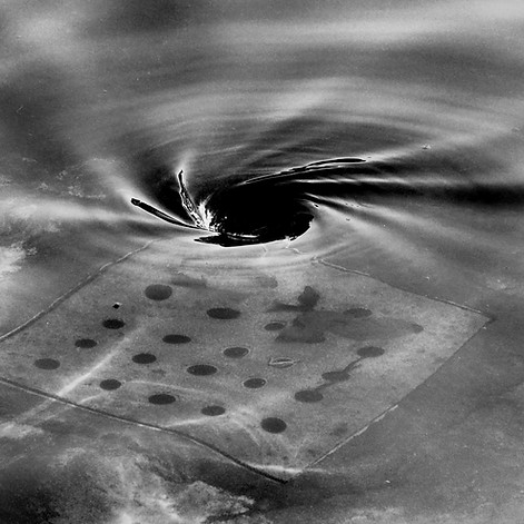 Water draining away