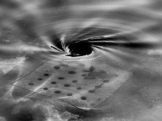 Water draining away