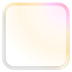 Background square with rounded corners and a pink to yellow gradient border