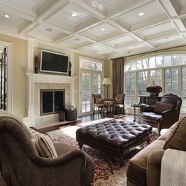 Great room addition, living room addition, living room dining room addition, first floor open concept, built in bookcase, custom built-ins, french doors, vaulted ceilings, coffered ceiling. high windows, home addition contractor, home addition contractor in western ma, home remodeling contractor in western Massachusetts