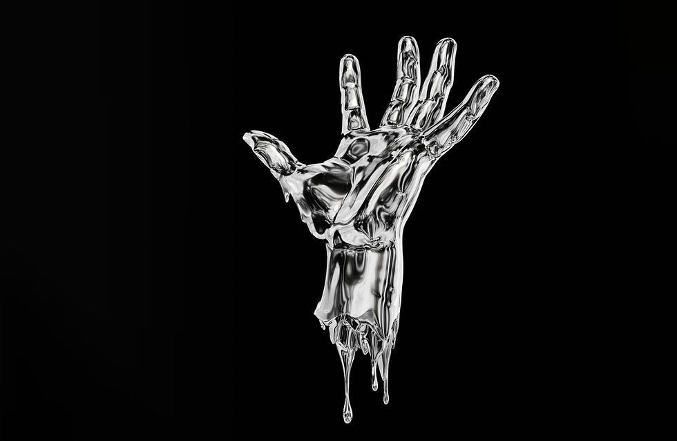 Melting Silver Hand