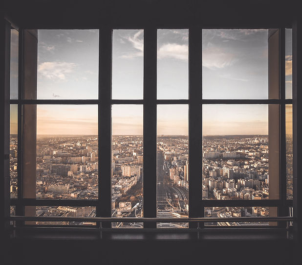 Vista urbana desde la ventana