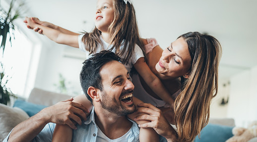 lachende Familie