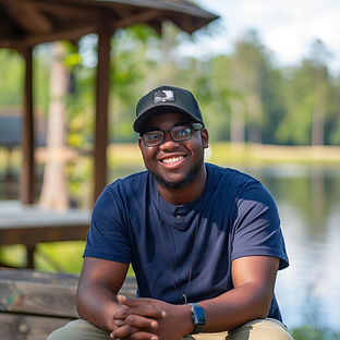 Man Smiling Outdoors