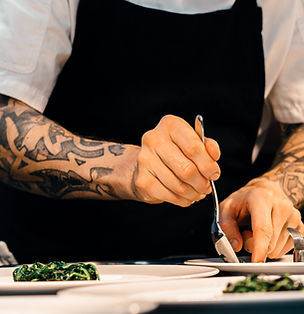 Chef Plating Dish