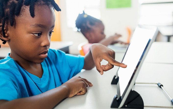 Kids Using Tablets
