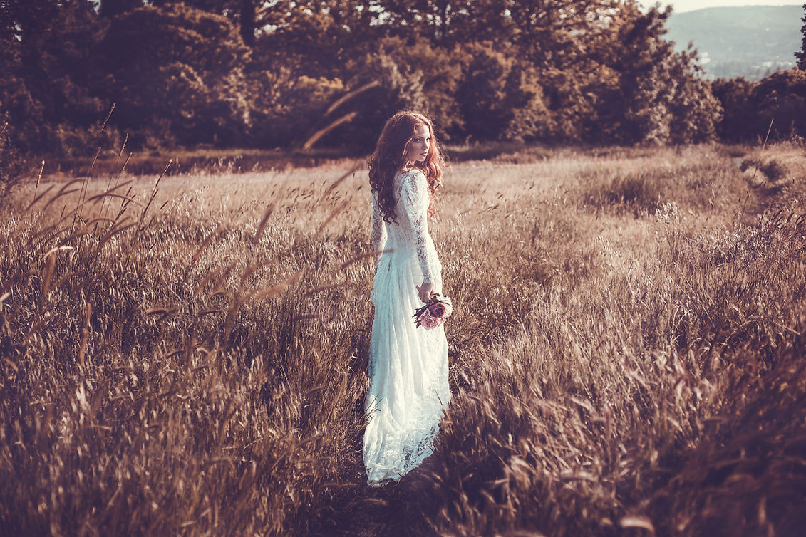 Bride Posing Outdoor