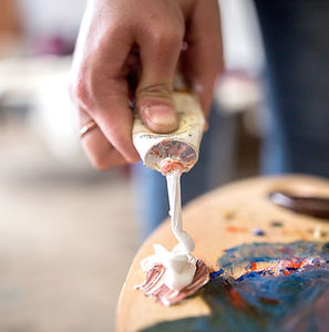 Squeezing Paint Tube