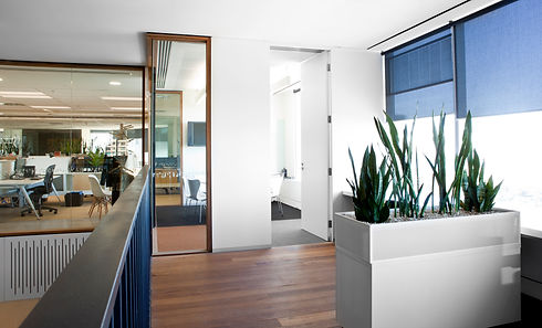 "Modern, sophisticated & brightly lit office space in a eco-friendly office building"