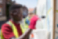 Man Painting a Wall