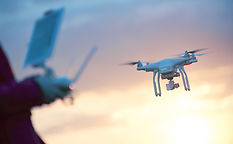Drone Flying Outdoors