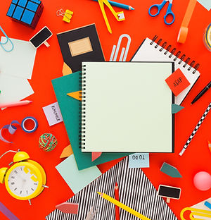 Colorful Desk Items