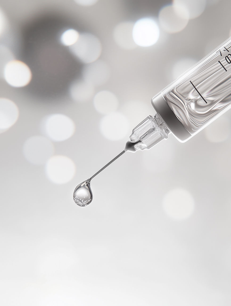 Syringe With Drop