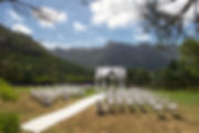 Altar de boda al aire libre