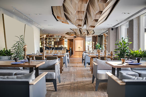 Interior del restaurante moderno