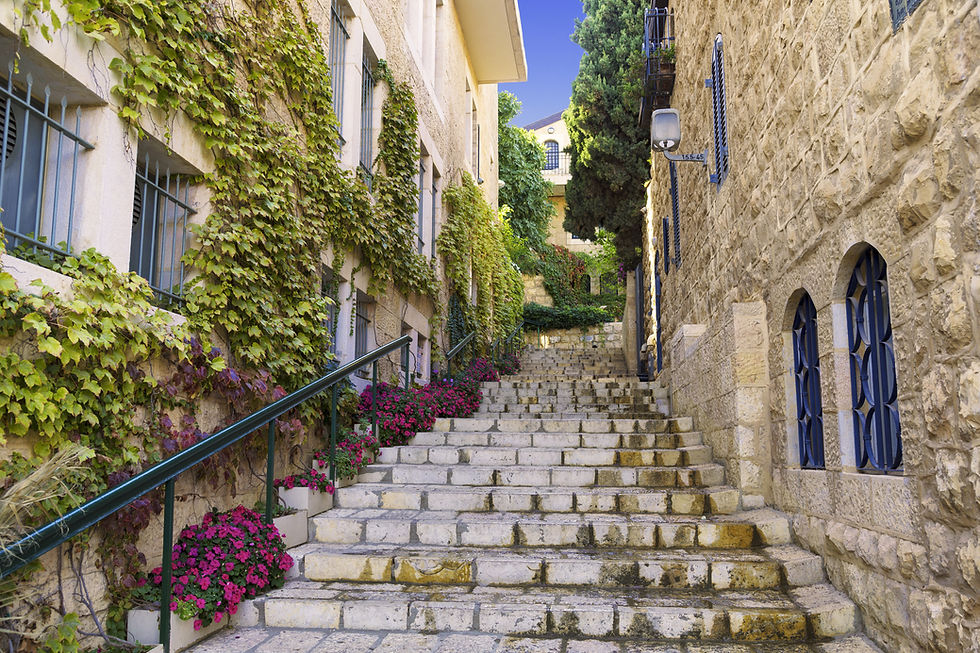 Stone Staircase Scene
