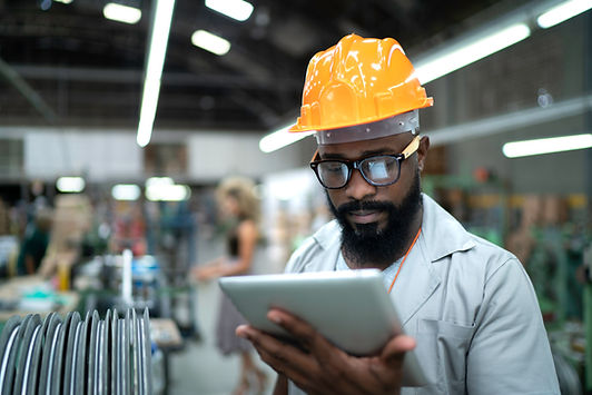 Engineer on Tablet