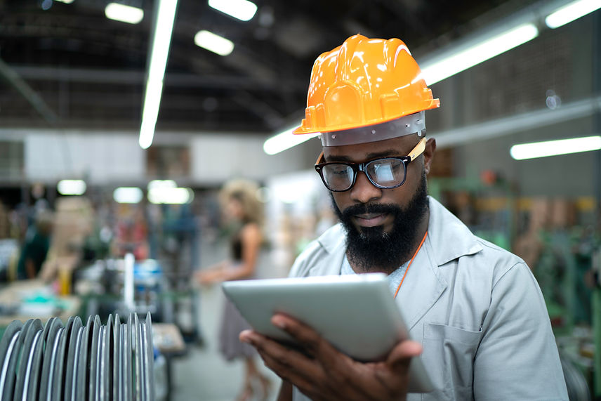 Engineer on Tablet