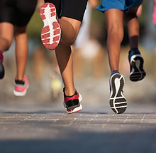 Running Feet Closeup