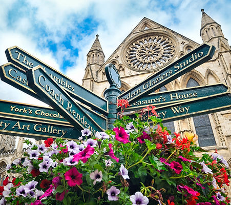 Direction Signs in York City Centre
