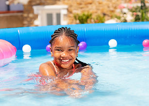 Smiling Girl Swimming