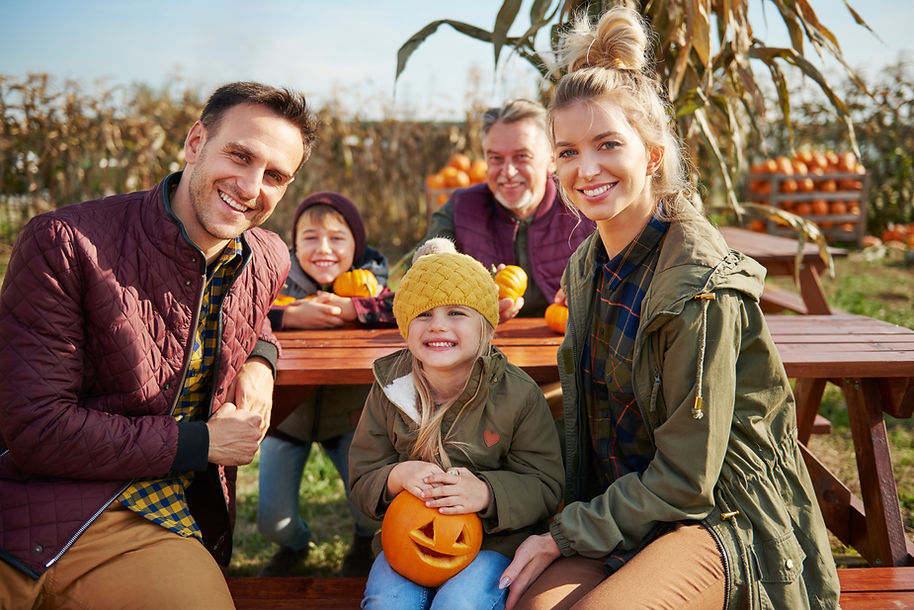 Family at Pumpkin Patch