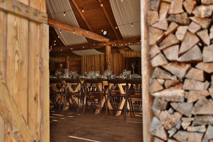 Event-Interieur aus Holz