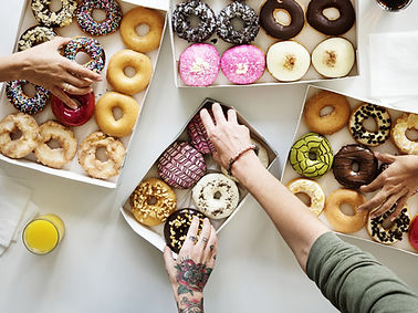 Grabbing Donuts