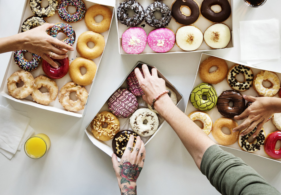 Grabbing Donuts