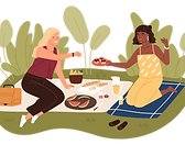 Outdoor Picnic Illustration