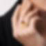 Bague en or rond