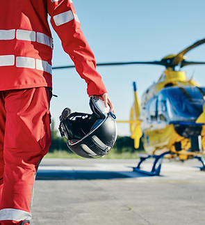 Hélicoptère de l'équipe de secours