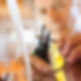 Close-up of a man cutting a wire