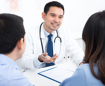 Male doctor giving advise