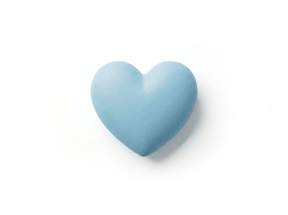 Blaues Herz-Symbol